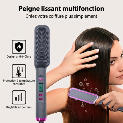 Lisseur 3-en-1 – Cheveux lisses & brillants en 3 minutes !